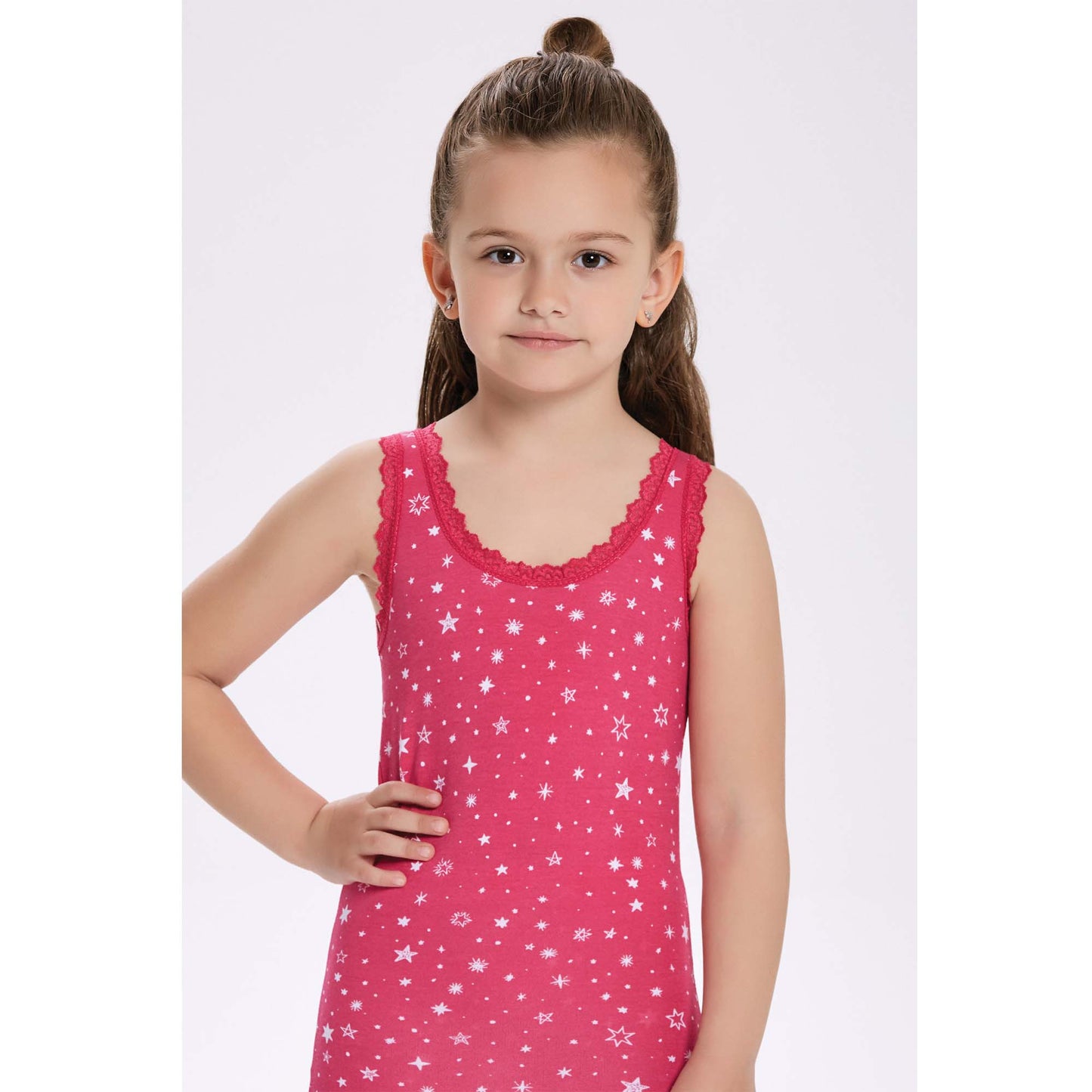 6 Pairs Girls Cotton Vests