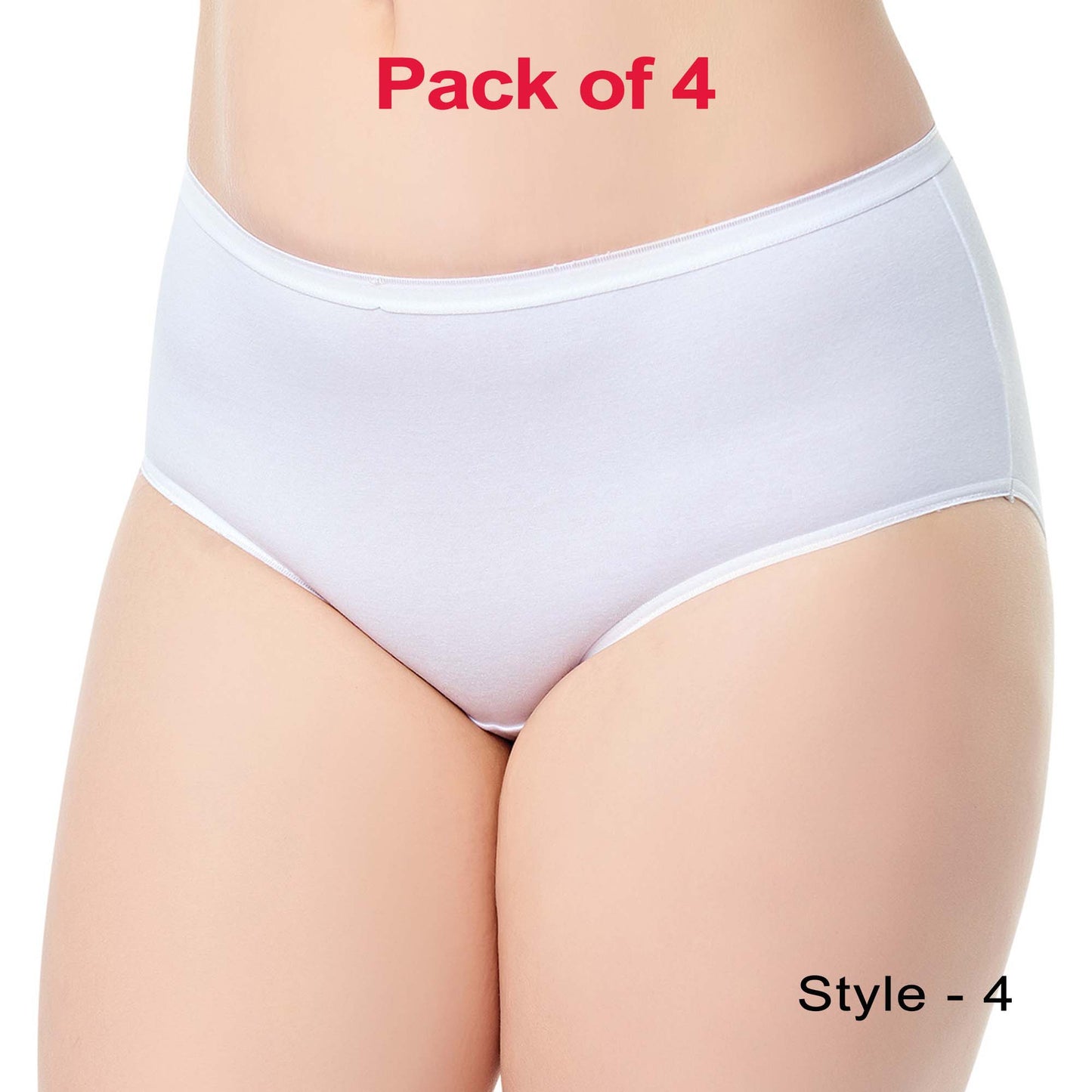 4 Pairs High Waist Modal Briefs