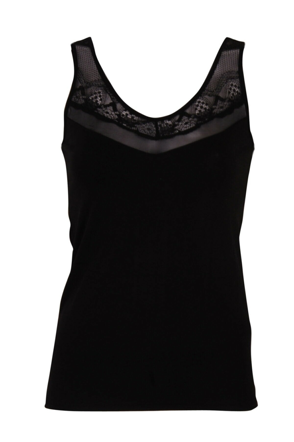 Modal Vests with Tulle Details