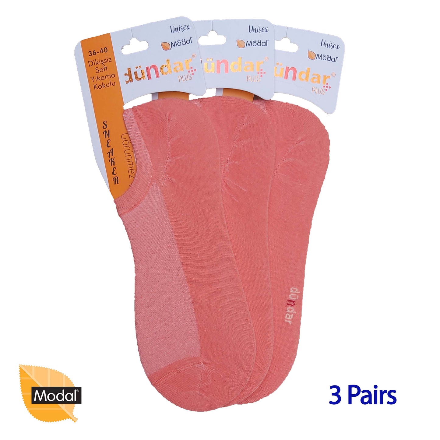 3 Pairs Low Cuts Socks Seamless MODAL Ankle Socks