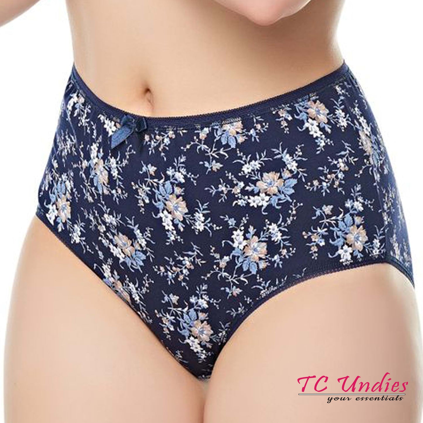 Pack of 4 High Waisted Cotton Brief