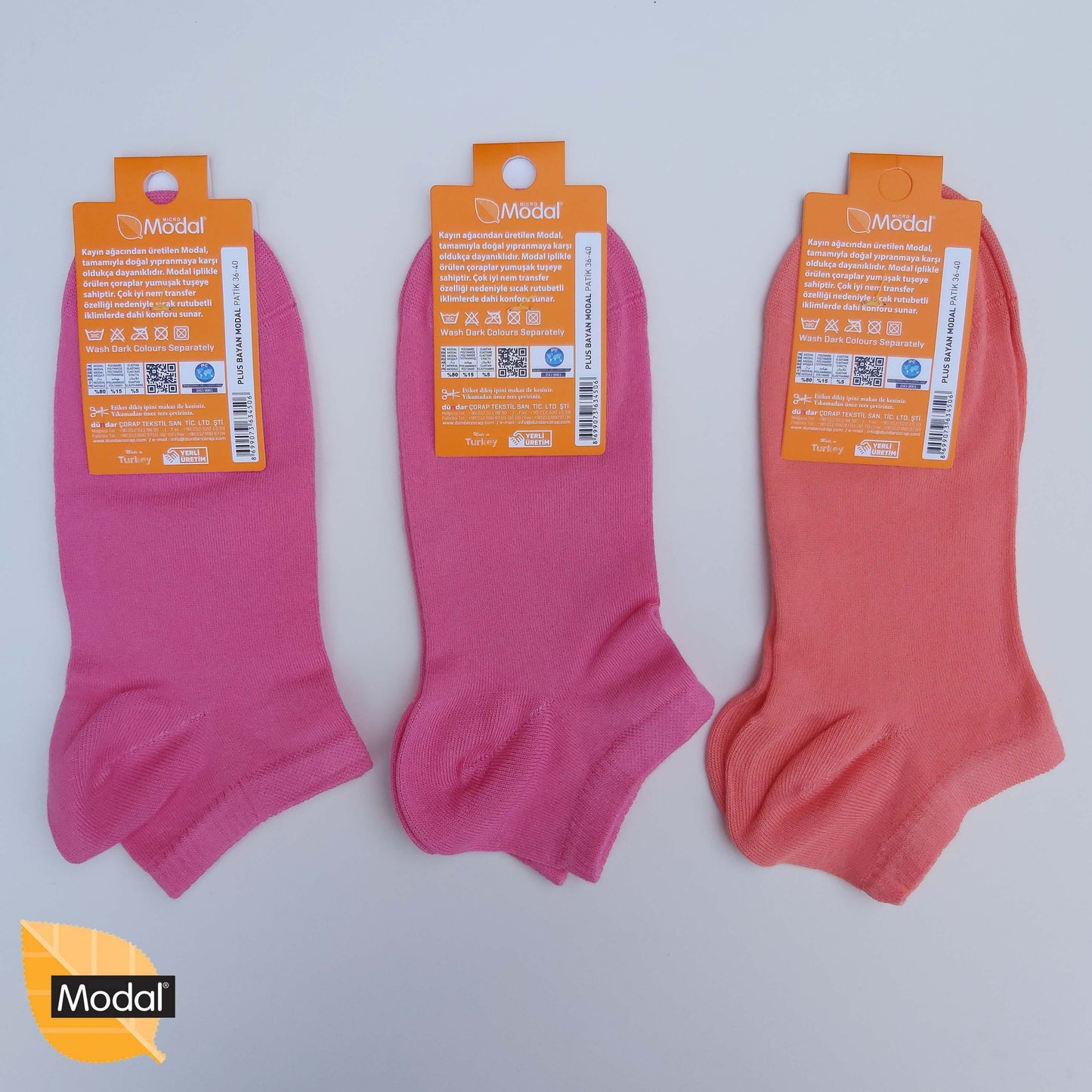 2 Pairs Womens Low Cut MODAL Socks Anti-Bacterial