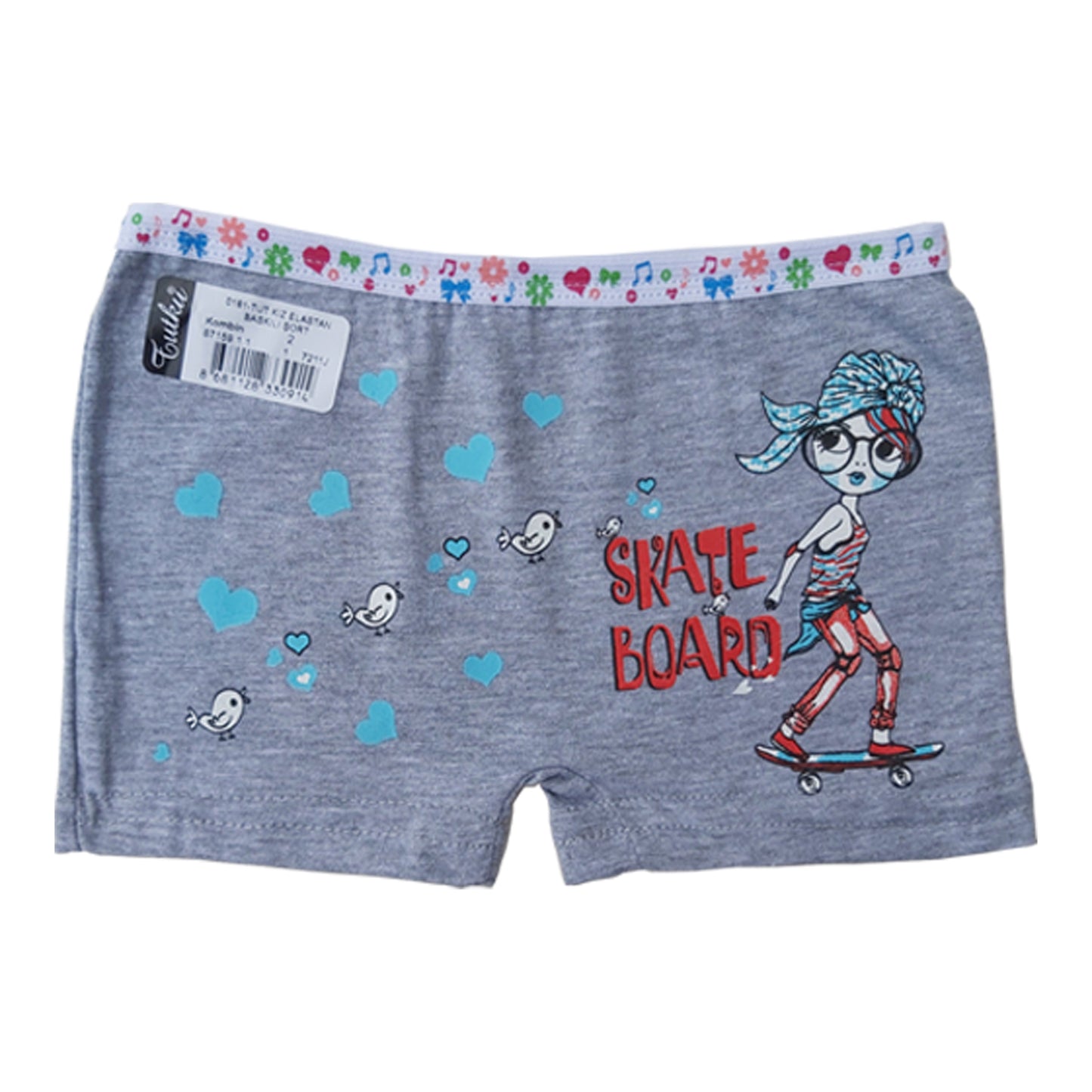 6 Pairs Girls Boxer Shorts