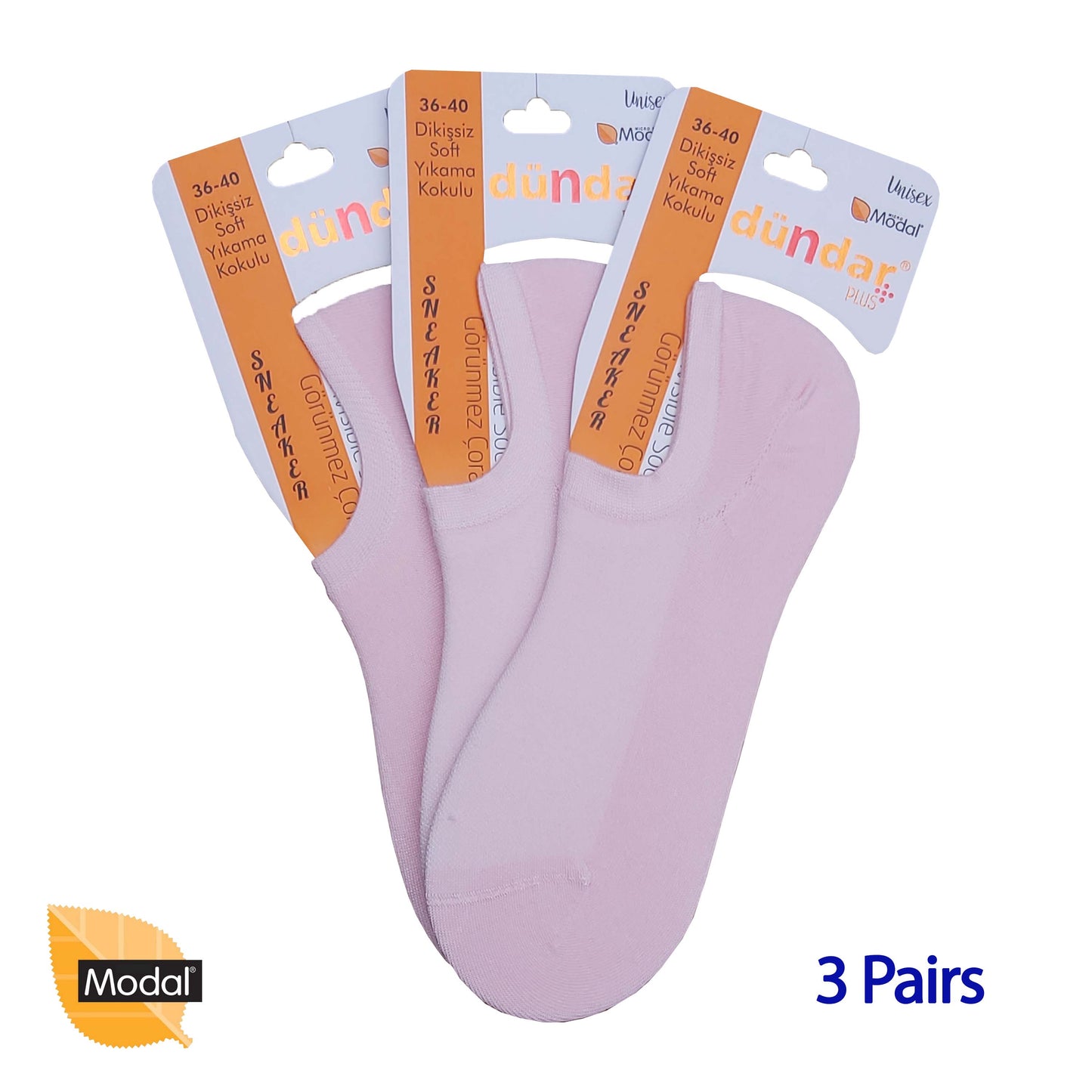 3 Pairs Low Cuts Socks Seamless MODAL Ankle Socks