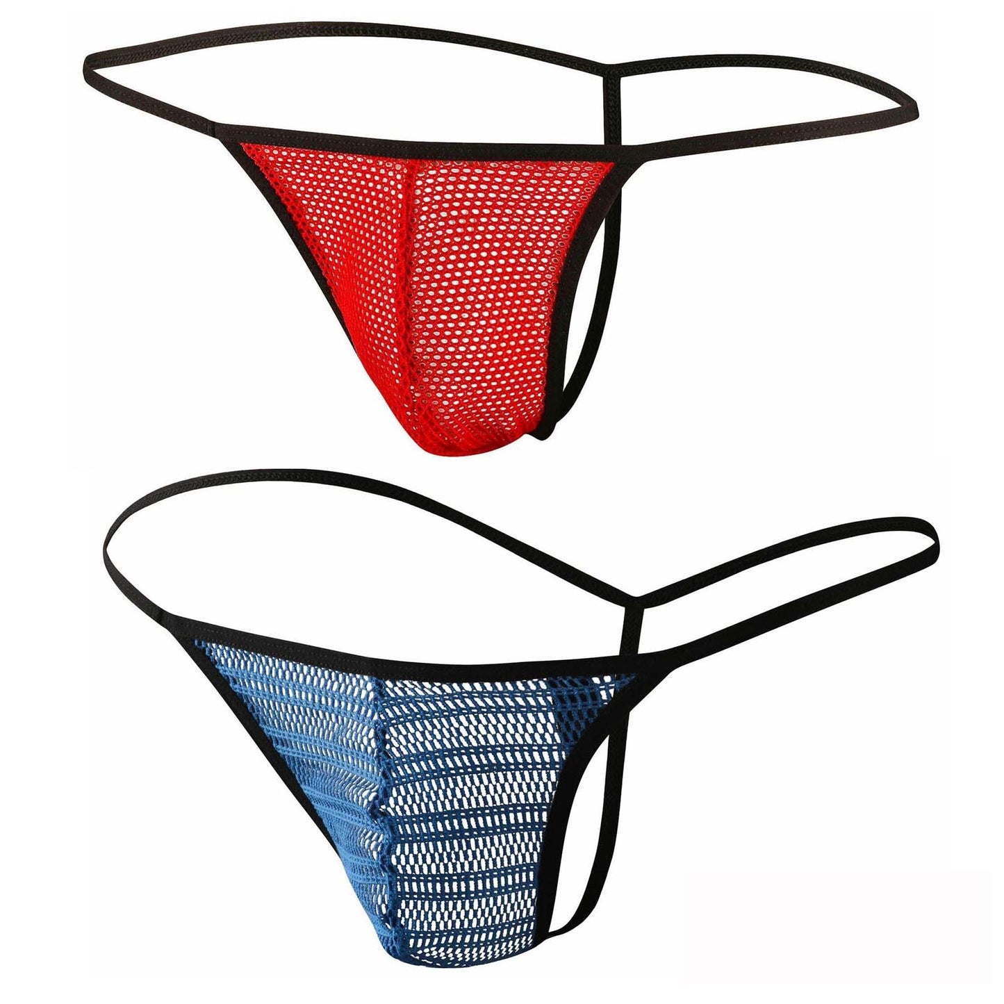 Men Mesh G-String Transparent Pouch