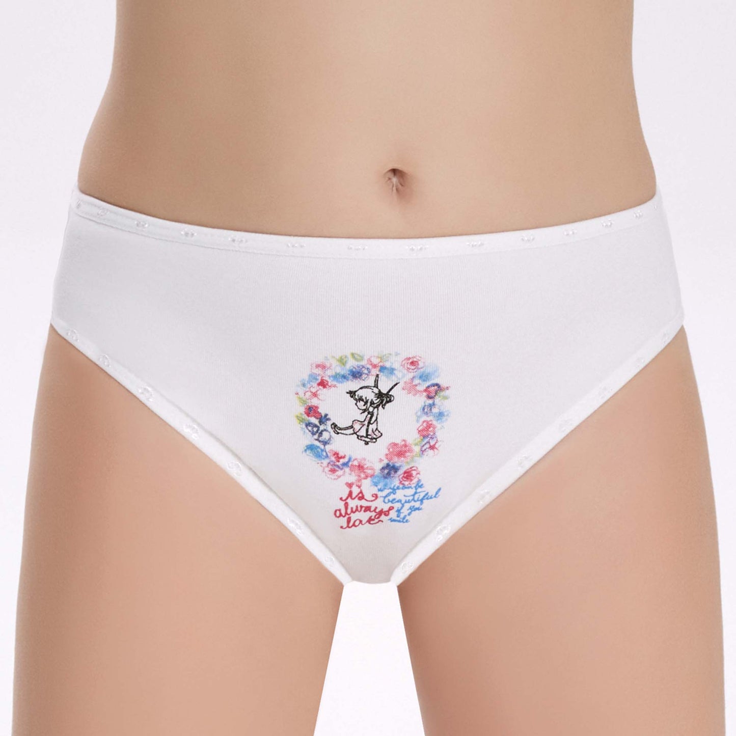 3 Pack Girls Cotton Briefs