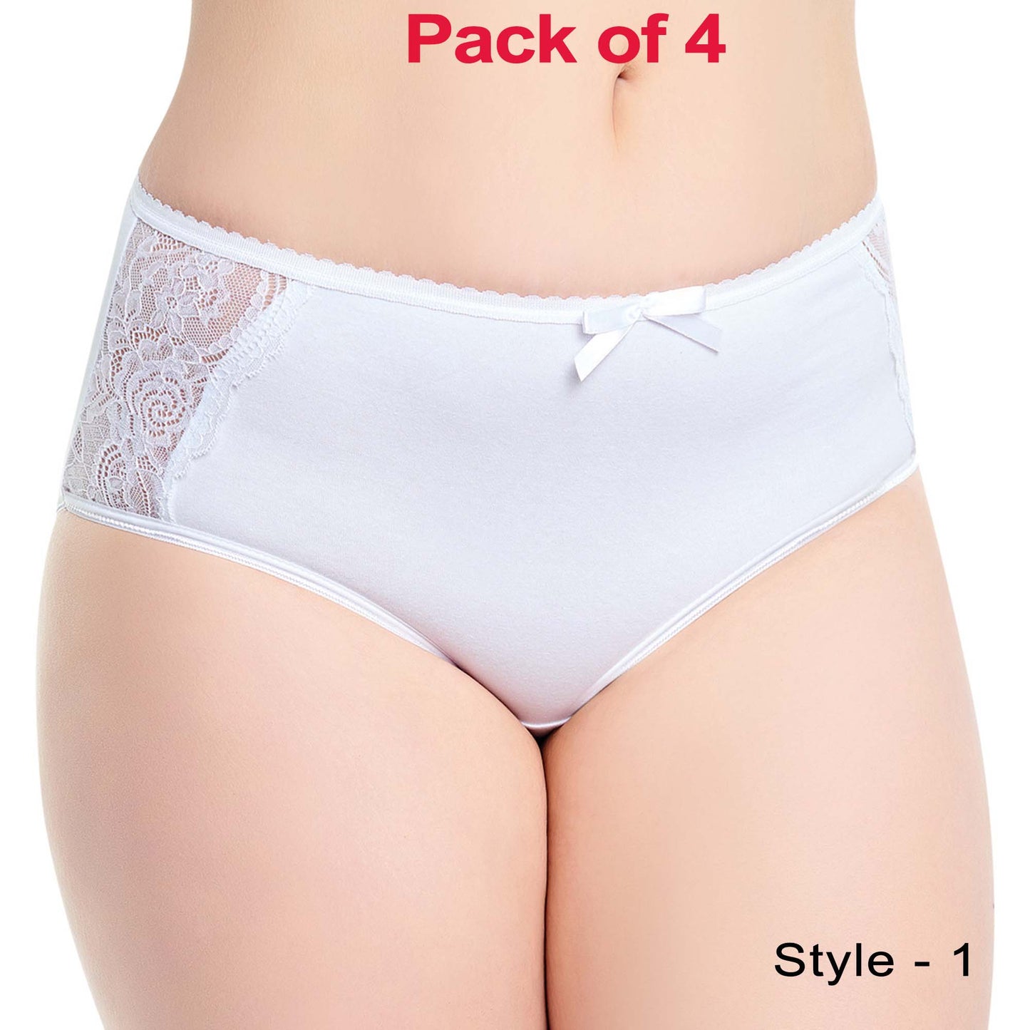 4 Pairs High Waist Modal Briefs