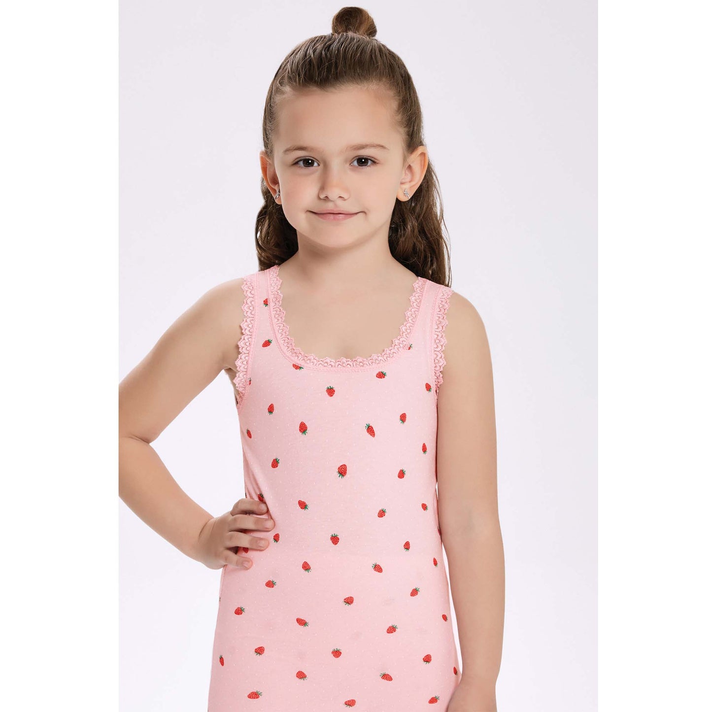 6 Pairs Girls Cotton Vests