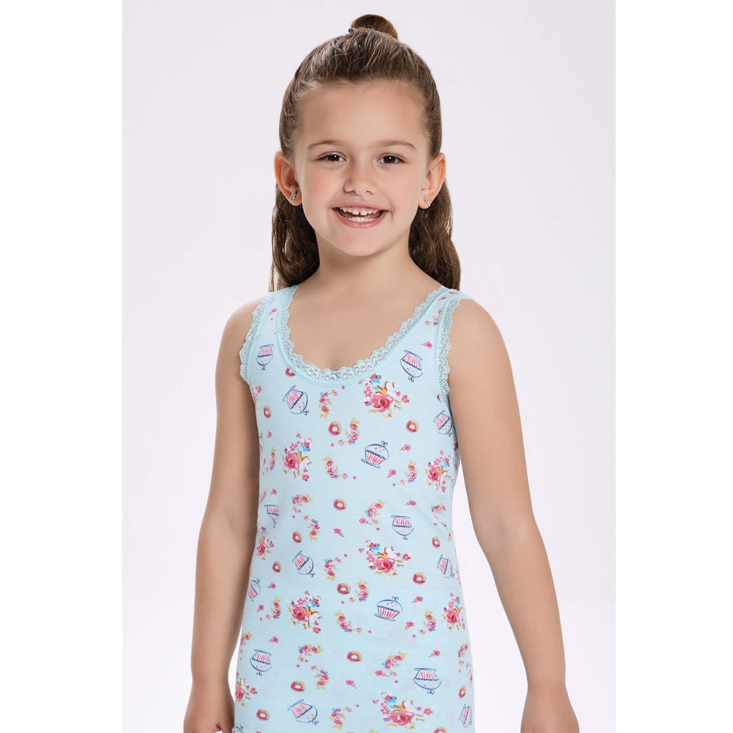 6 Pairs Girls Cotton Vests