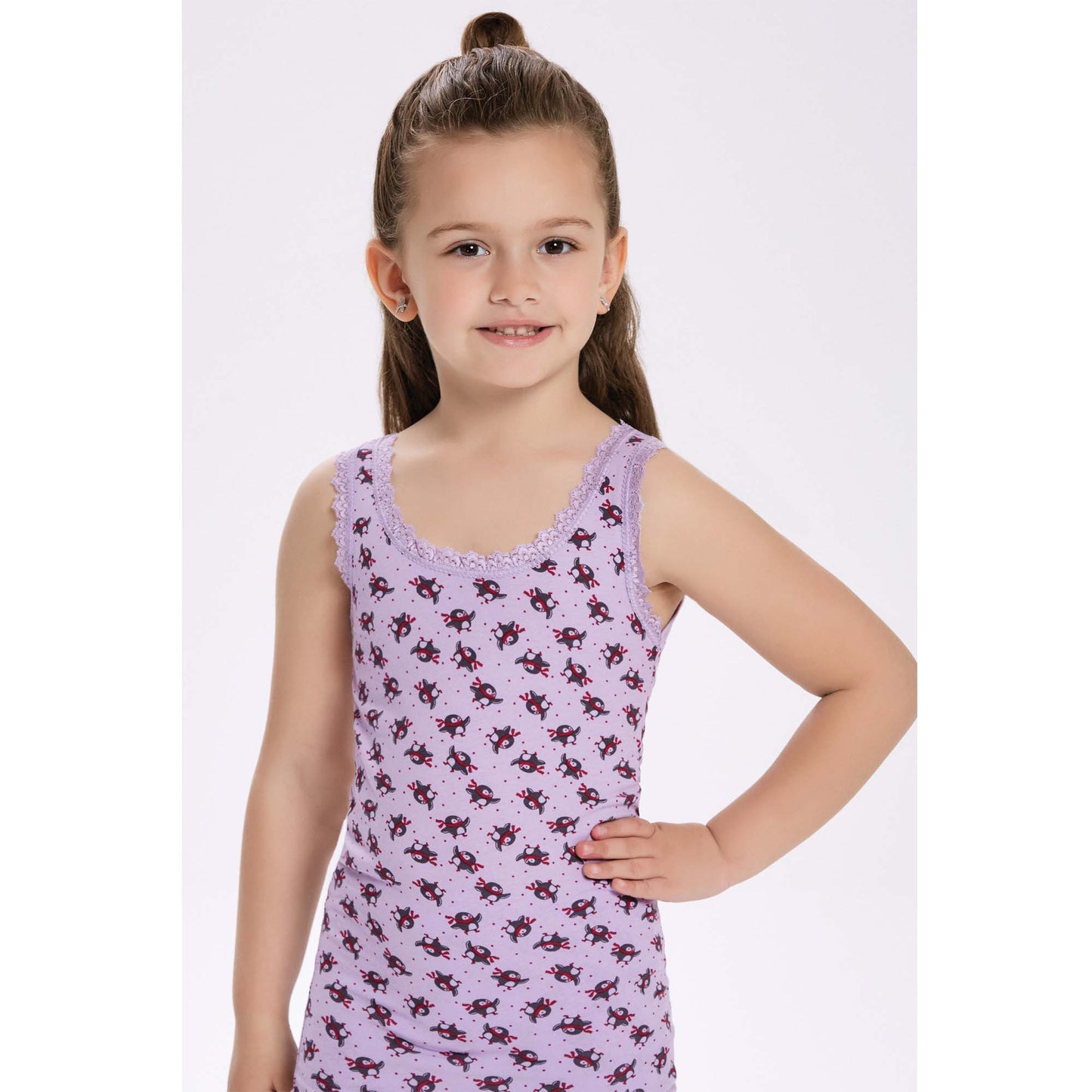 6 Pairs Girls Cotton Vests