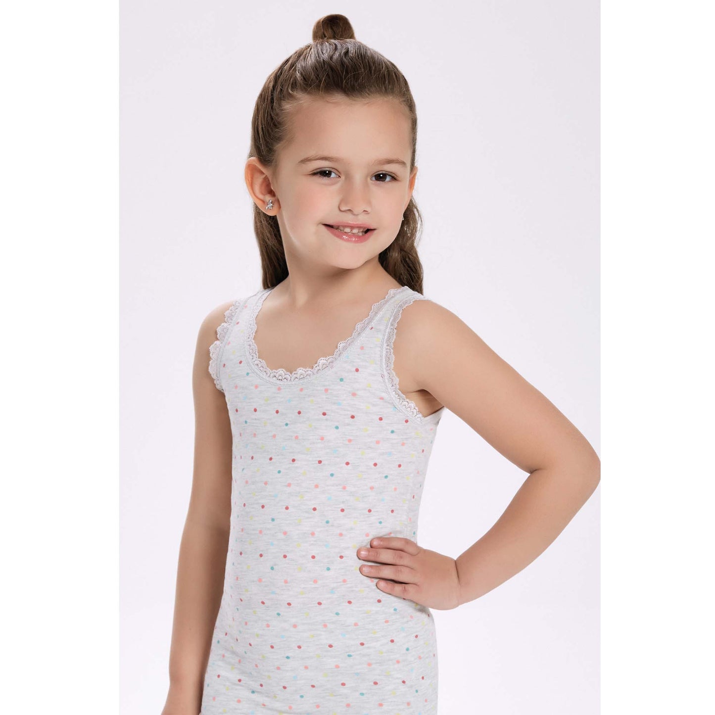 6 Pairs Girls Cotton Vests