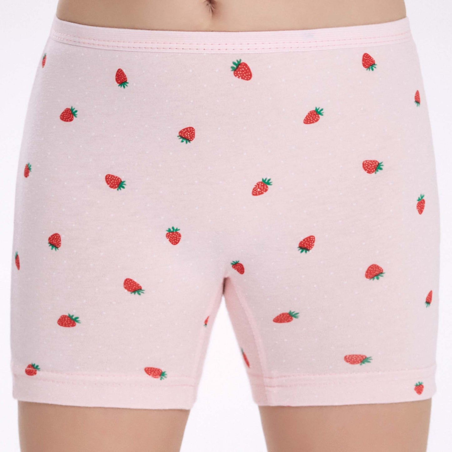 6 Pairs Printed Stretchy Cotton Boxers for Girls