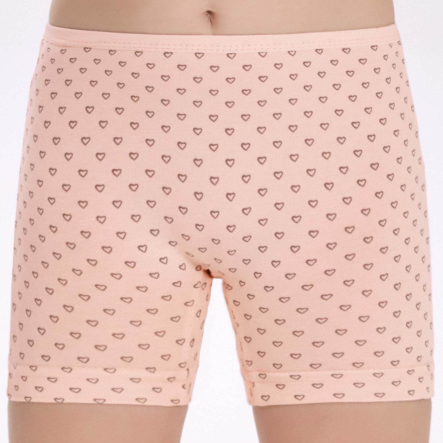 6 Pairs Printed Stretchy Cotton Boxers for Girls