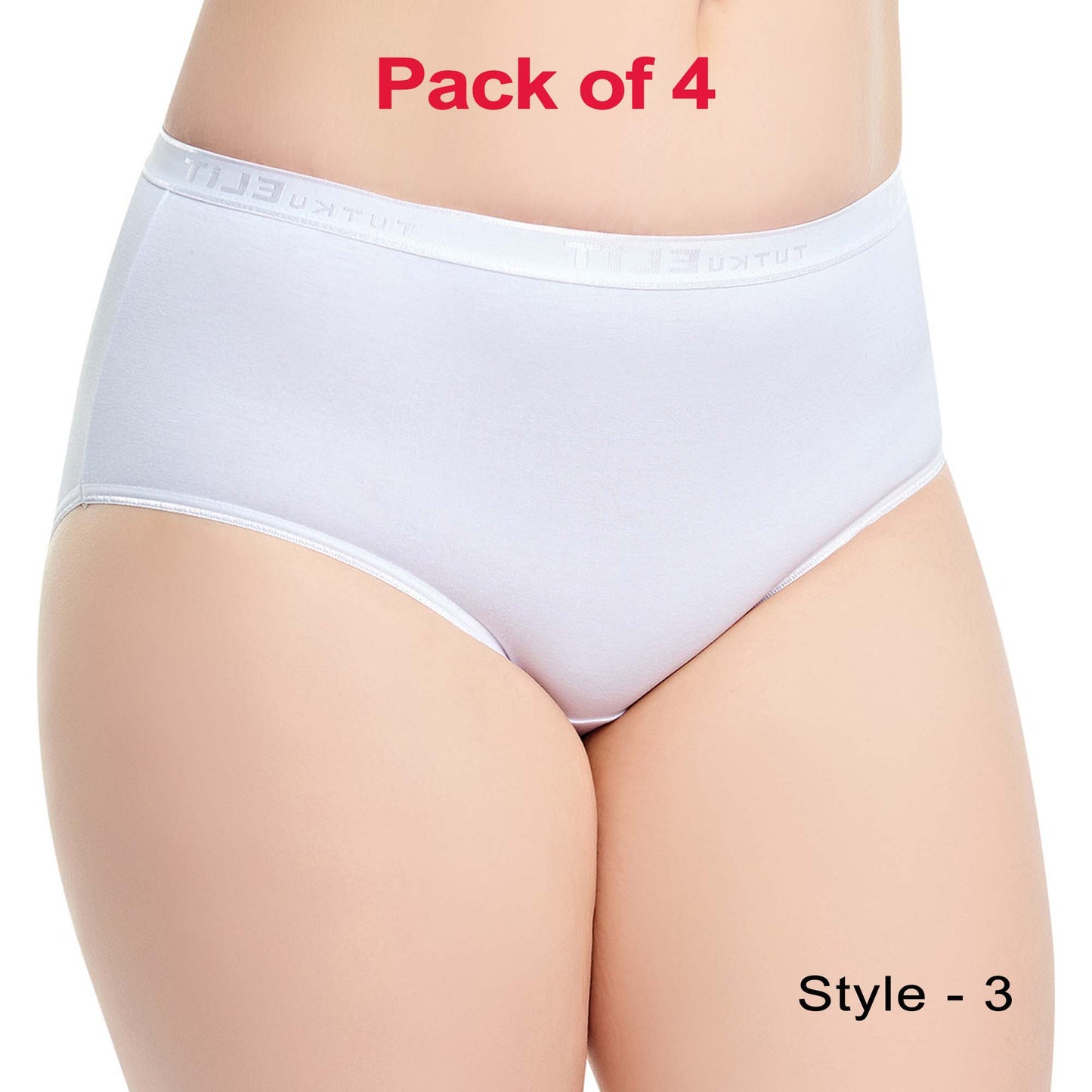 4 Pairs High Waist Modal Briefs