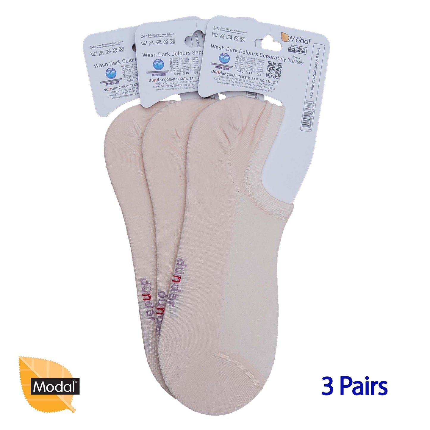 3 Pairs Low Cuts Socks Seamless MODAL Ankle Socks