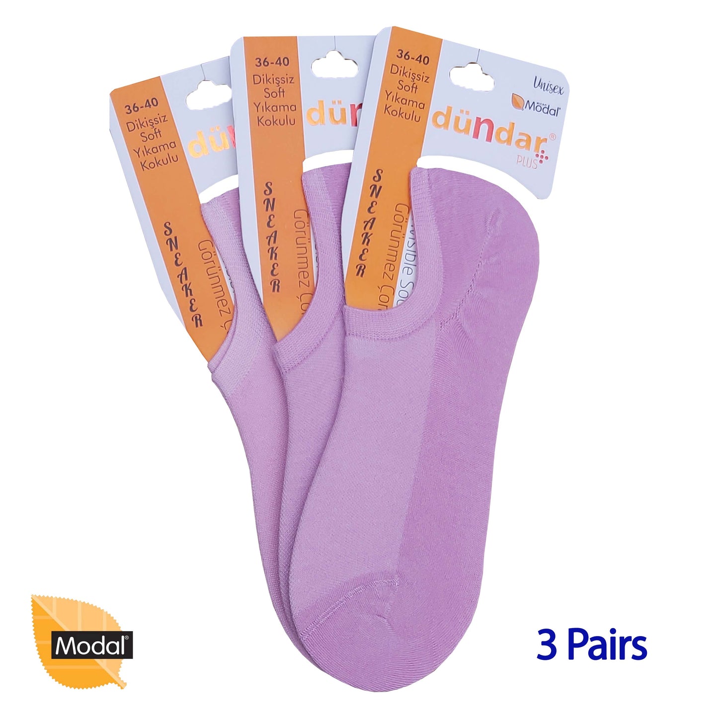 3 Pairs Low Cuts Socks Seamless MODAL Ankle Socks