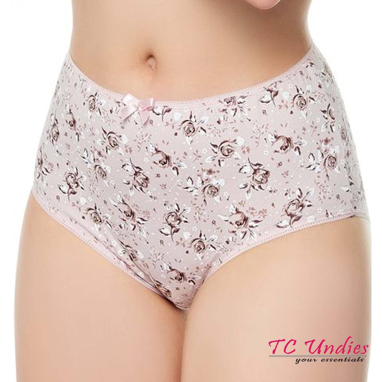 Pack of 4 High Waisted Cotton Brief