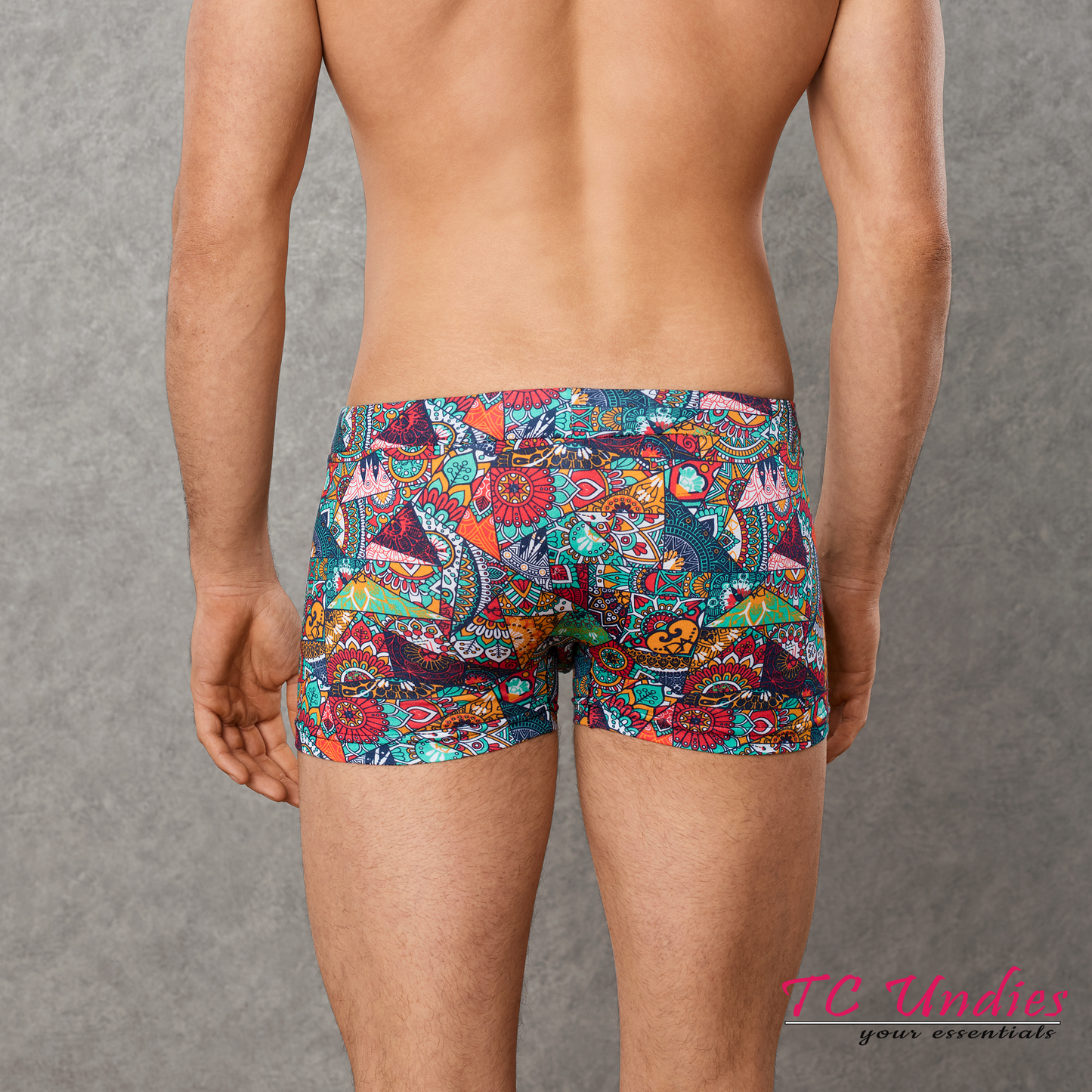 Modal Boxer Shorts Patchwork Print