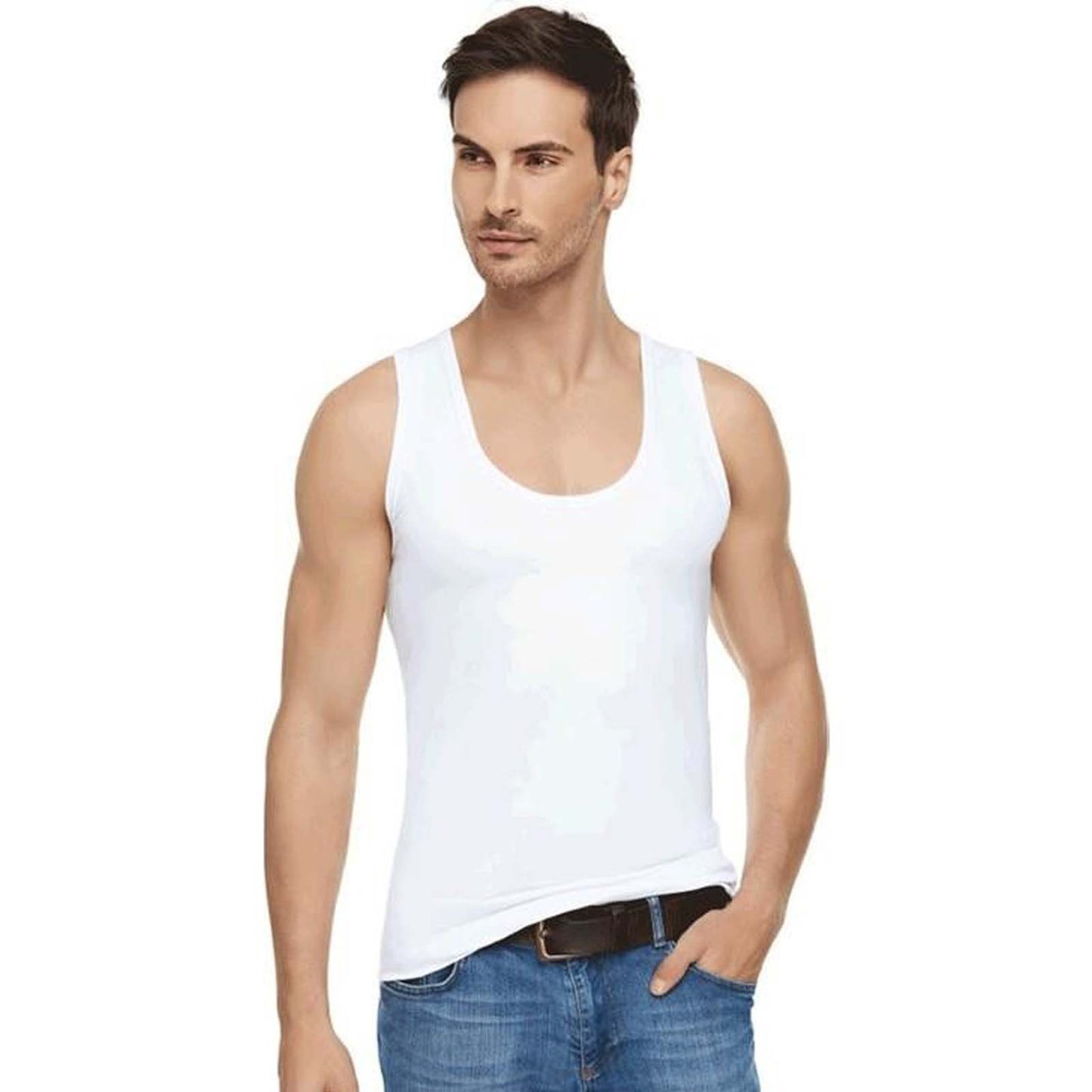 6 Pairs Men Racer Back Vests