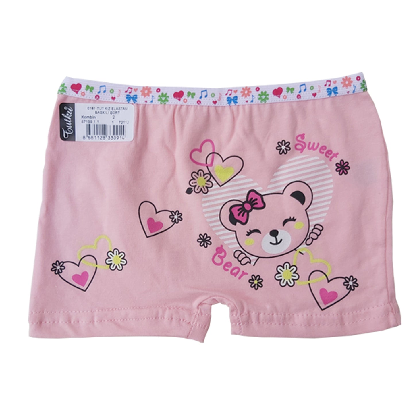 6 Pairs Girls Boxer Shorts