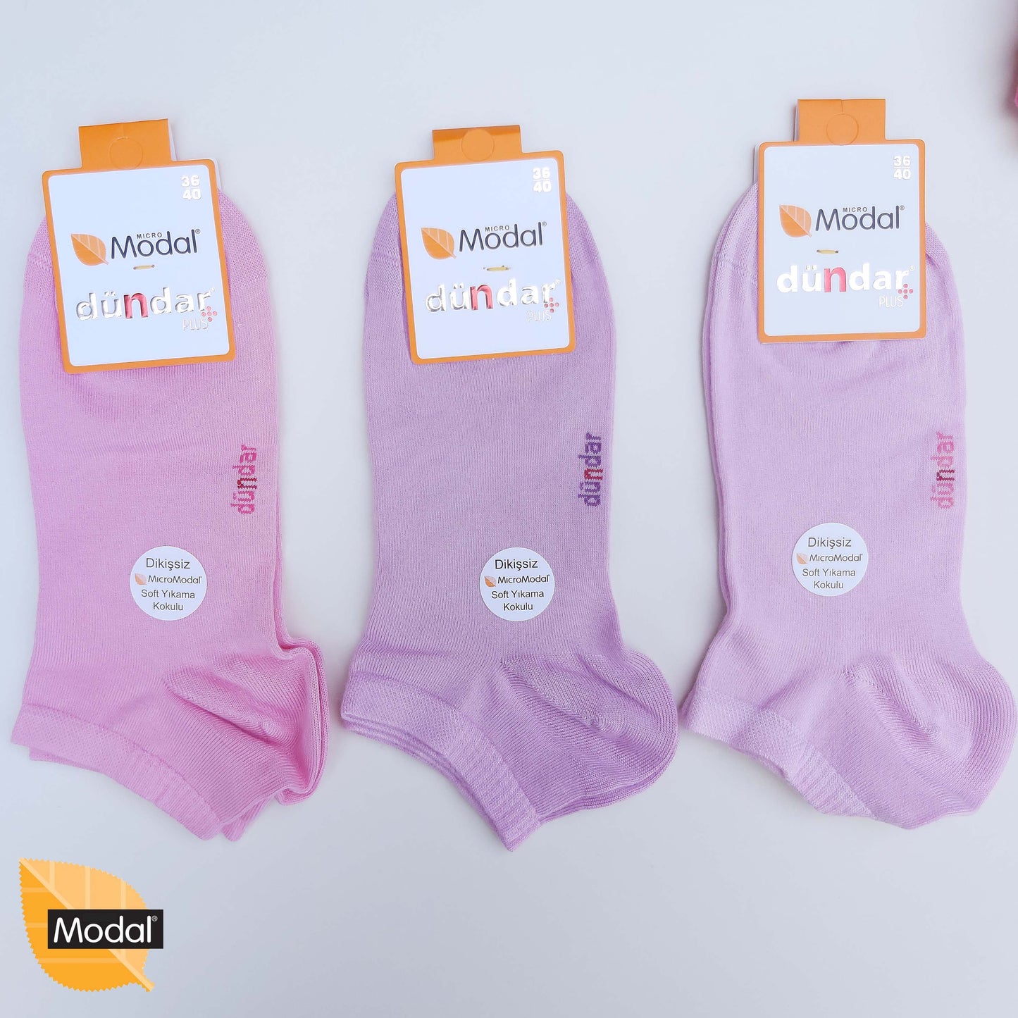 2 Pairs Womens Low Cut MODAL Socks Anti-Bacterial