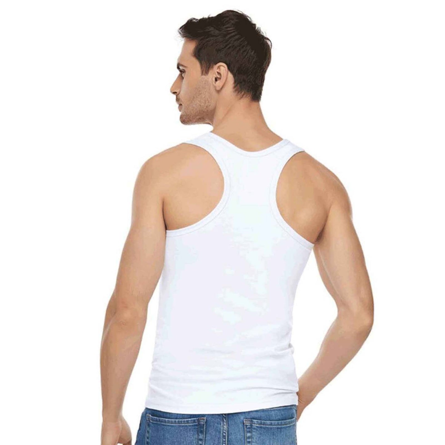 6 Pairs Men Racer Back Vests