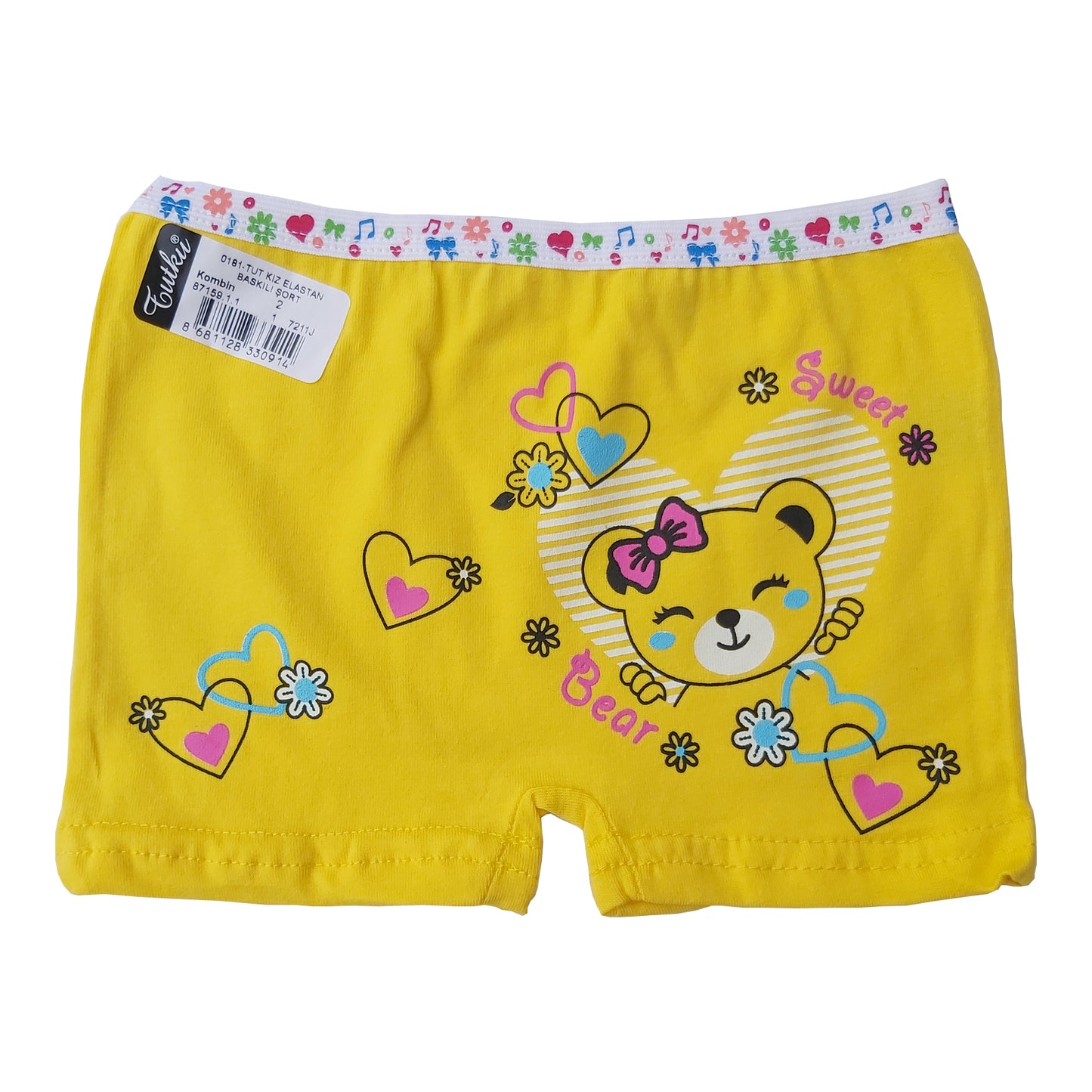 6 Pairs Girls Boxer Shorts