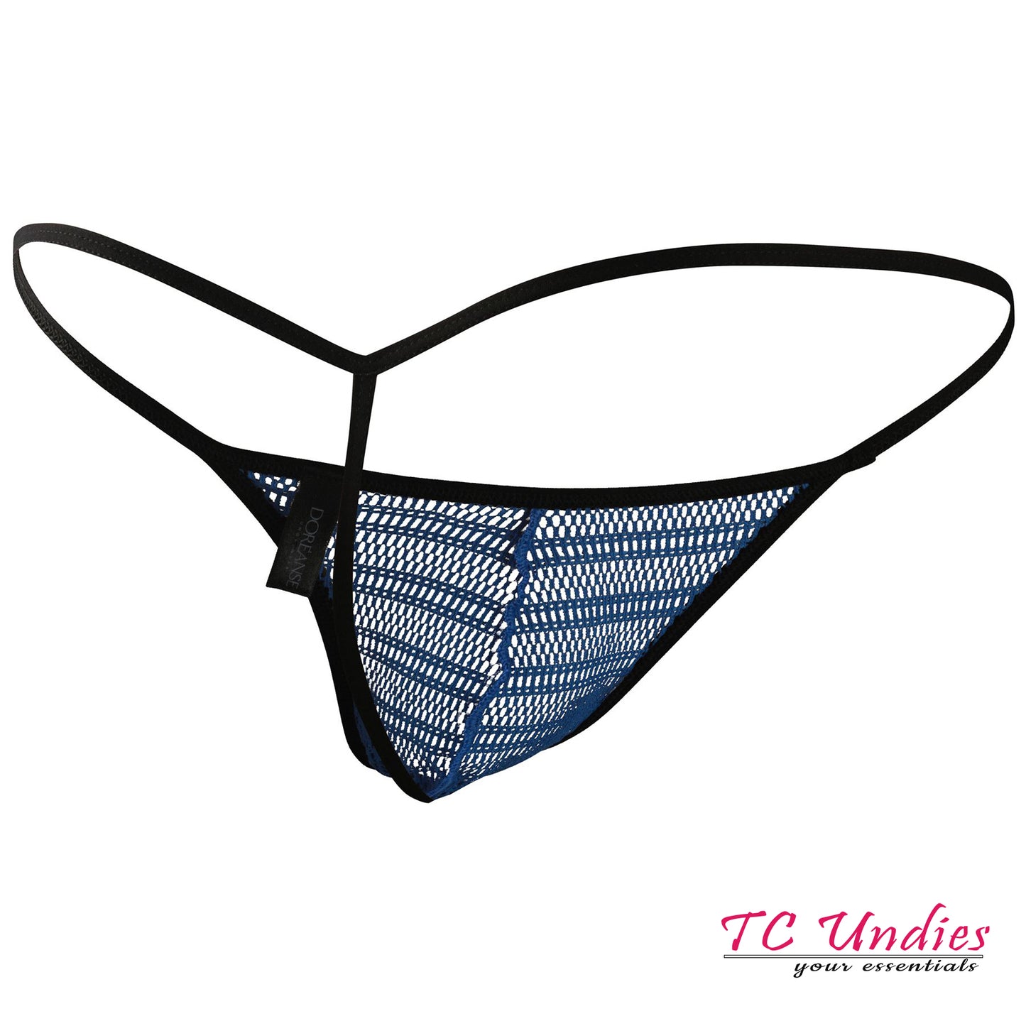 Men Mesh G-String Transparent Pouch