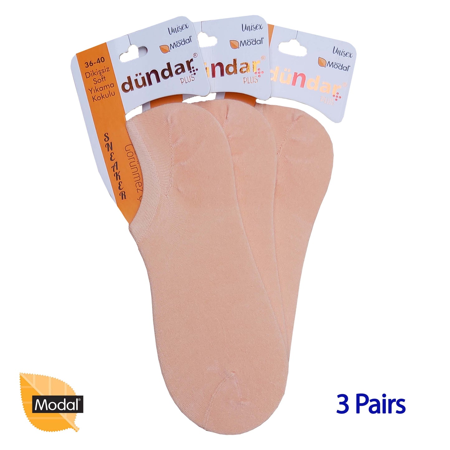 3 Pairs Low Cuts Socks Seamless MODAL Ankle Socks