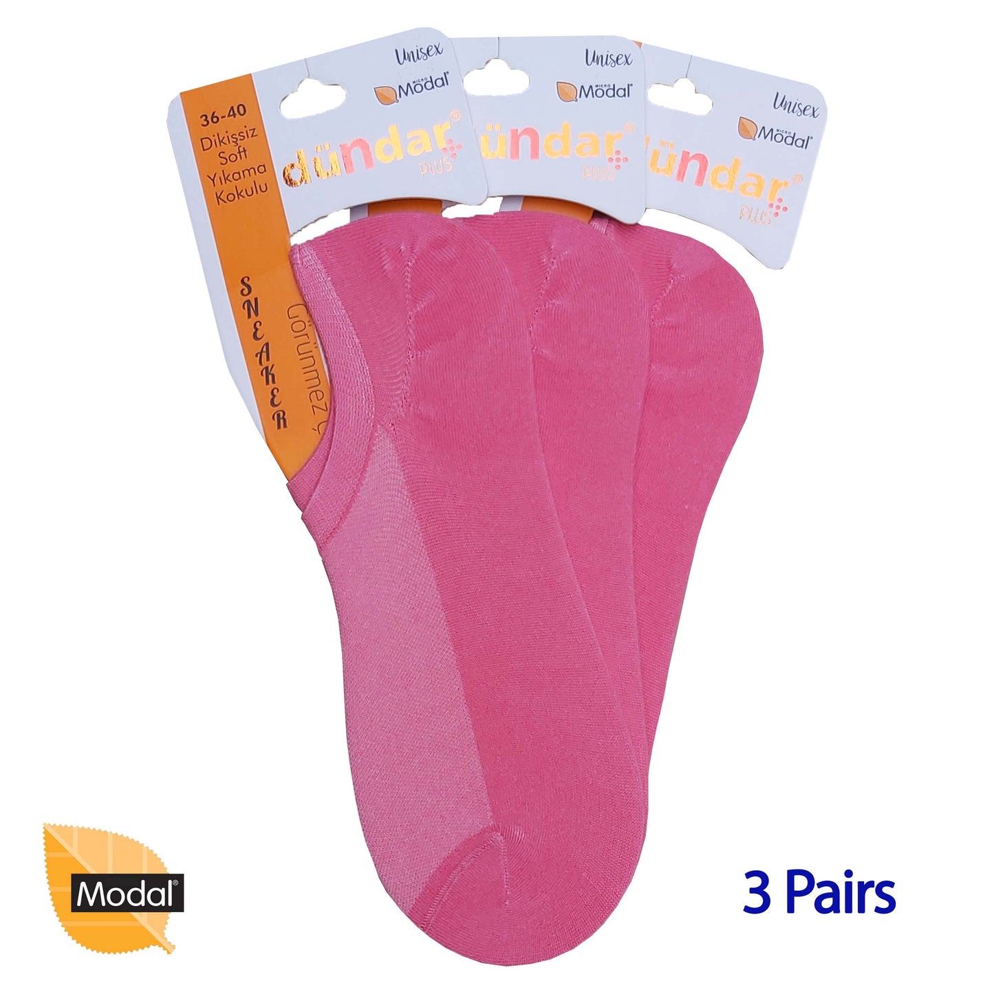 3 Pairs Low Cuts Socks Seamless MODAL Ankle Socks