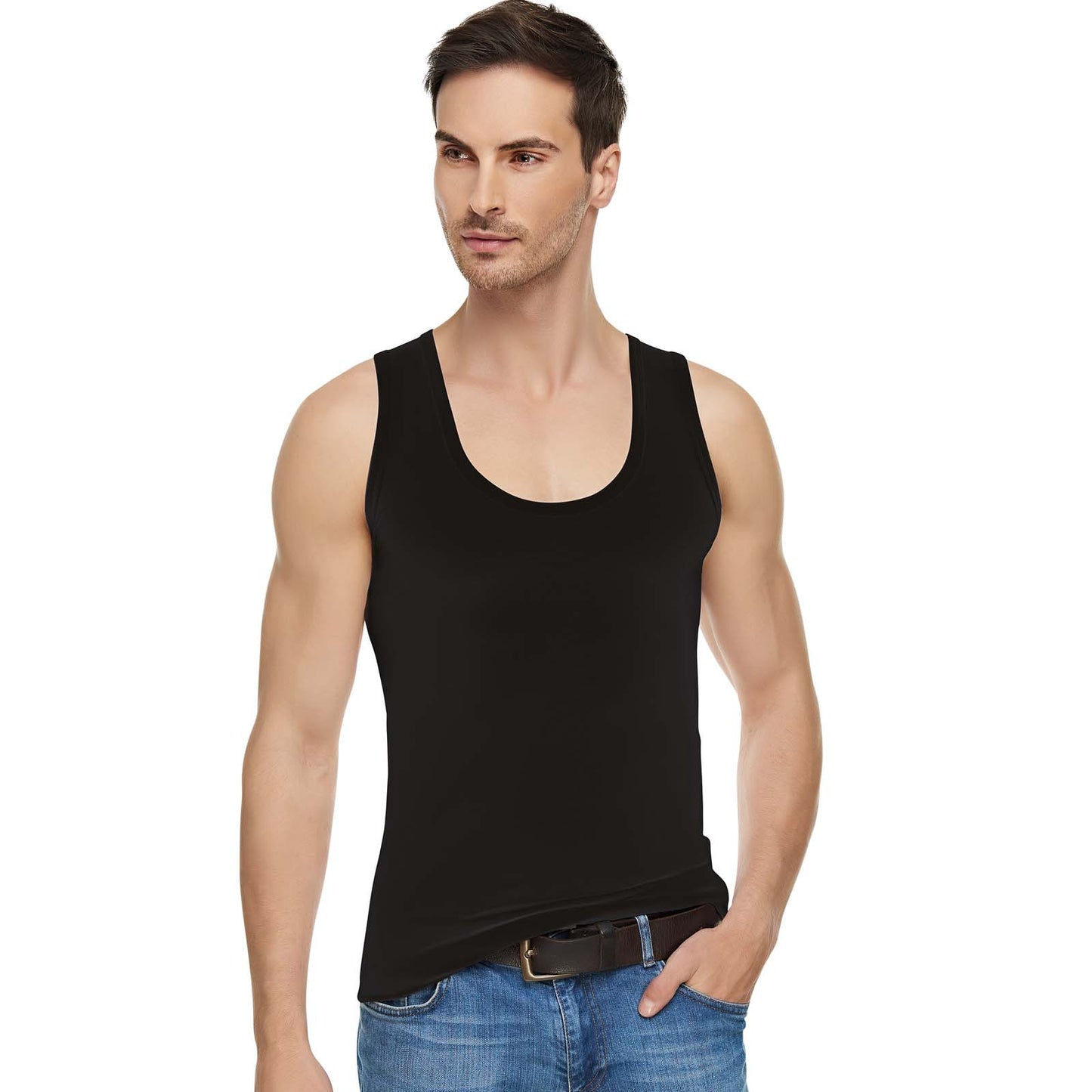 2 Pairs Men Racer Back Vests