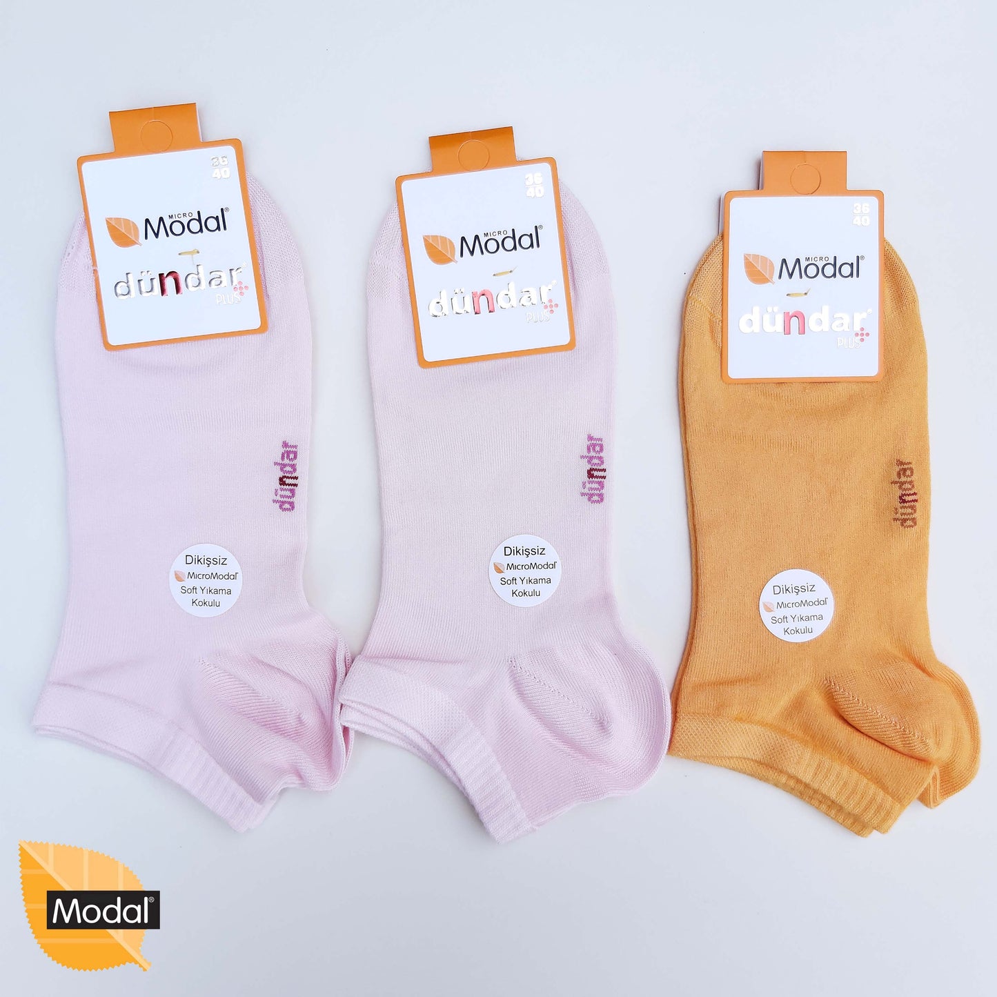 2 Pairs Womens Low Cut MODAL Socks Anti-Bacterial