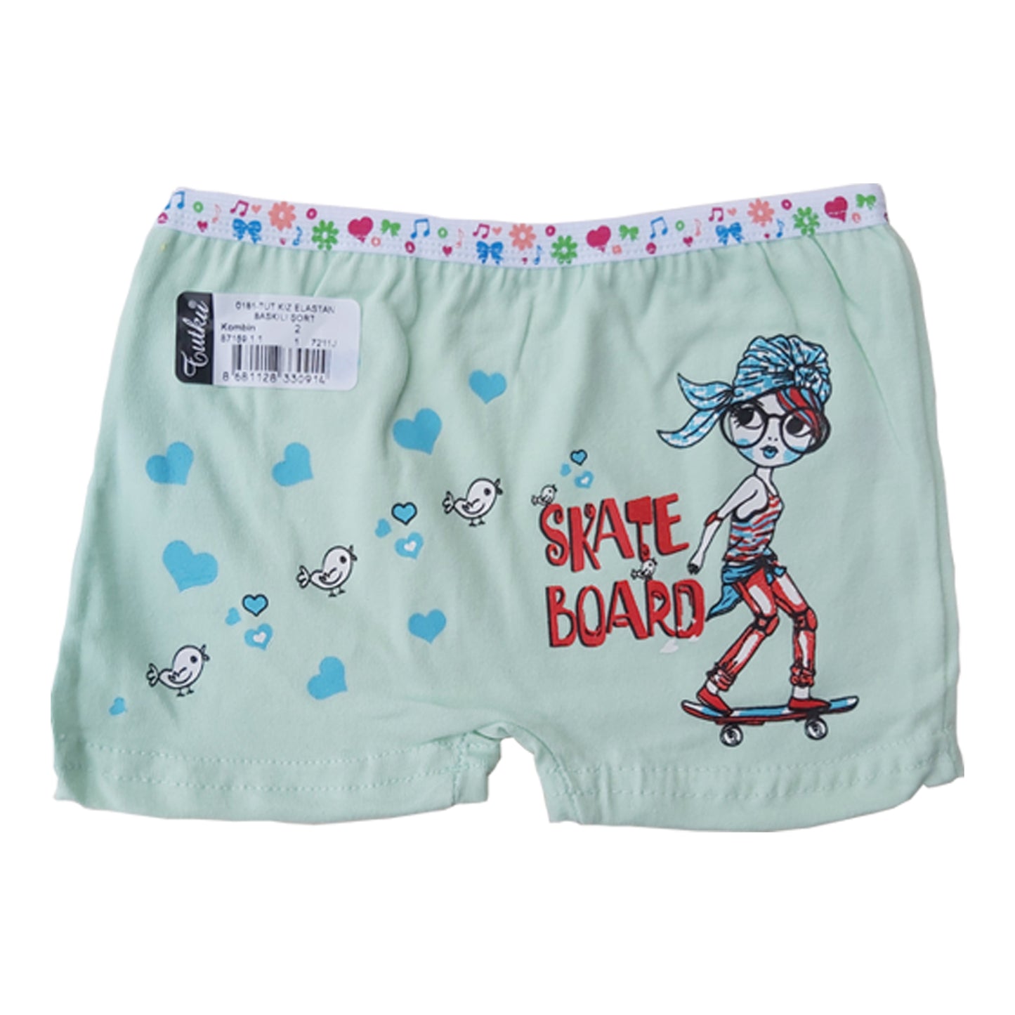 6 Pairs Girls Boxer Shorts