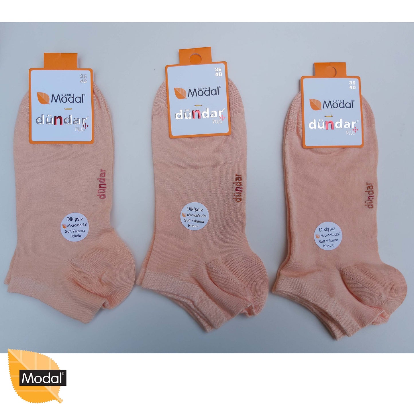 2 Pairs Womens Low Cut MODAL Socks Anti-Bacterial