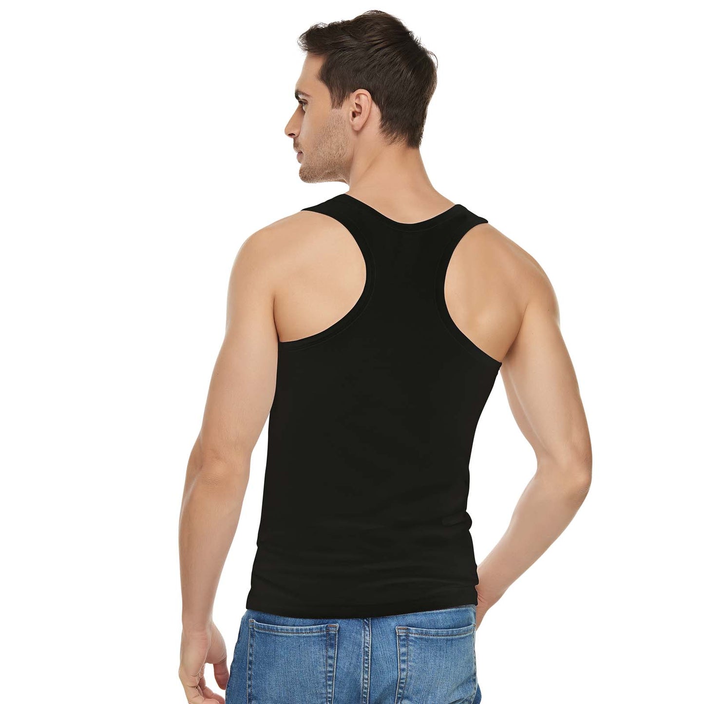 6 Pairs Men Racer Back Vests