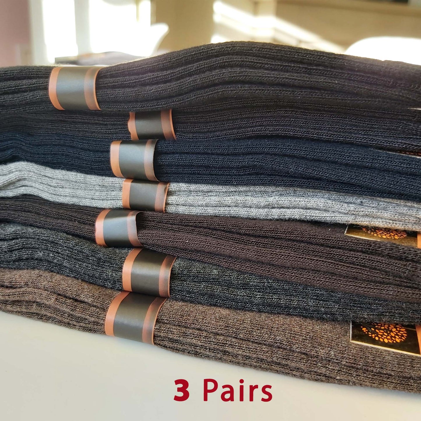 3 Pairs Men Exclusive Seam Free Micro MODAL Winter Socks