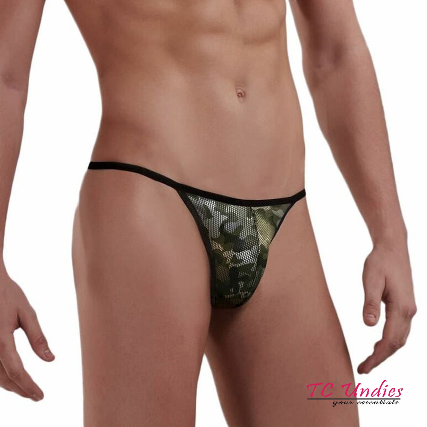 Men Flashy G-String Wet Look