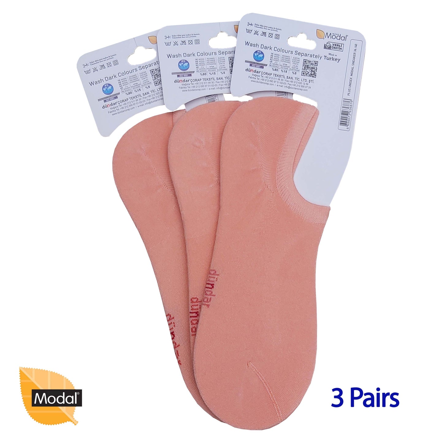 3 Pairs Low Cuts Socks Seamless MODAL Ankle Socks