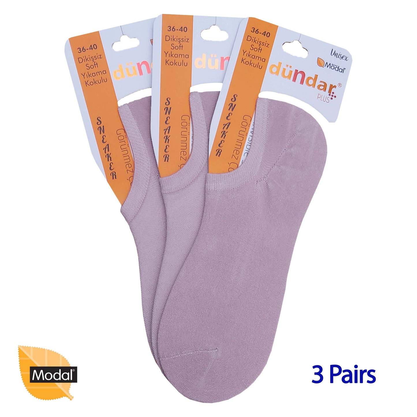 3 Pairs Low Cuts Socks Seamless MODAL Ankle Socks