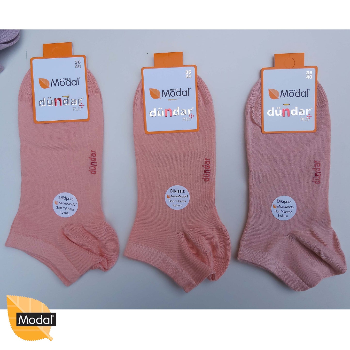 2 Pairs Womens Low Cut MODAL Socks Anti-Bacterial