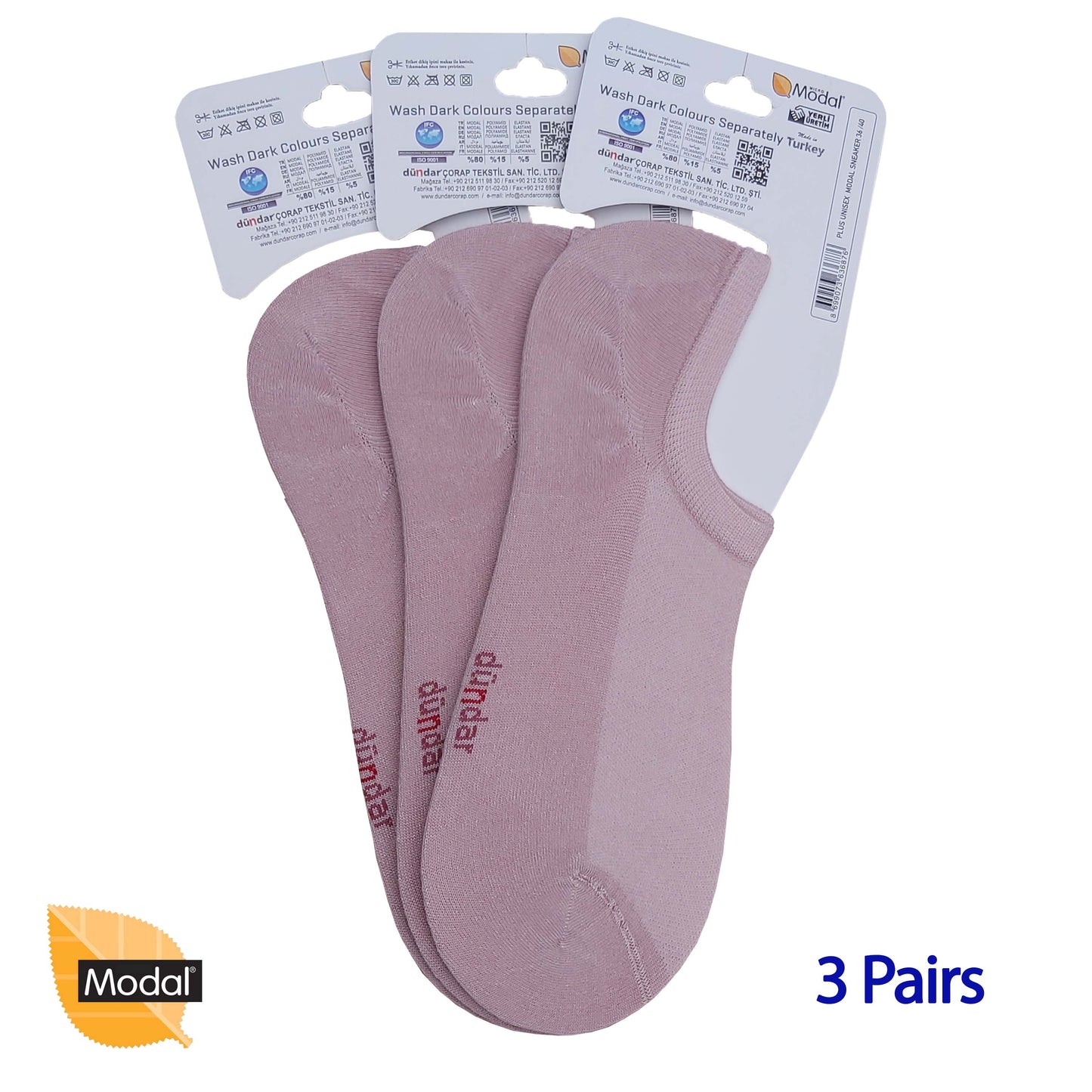 3 Pairs Low Cuts Socks Seamless MODAL Ankle Socks