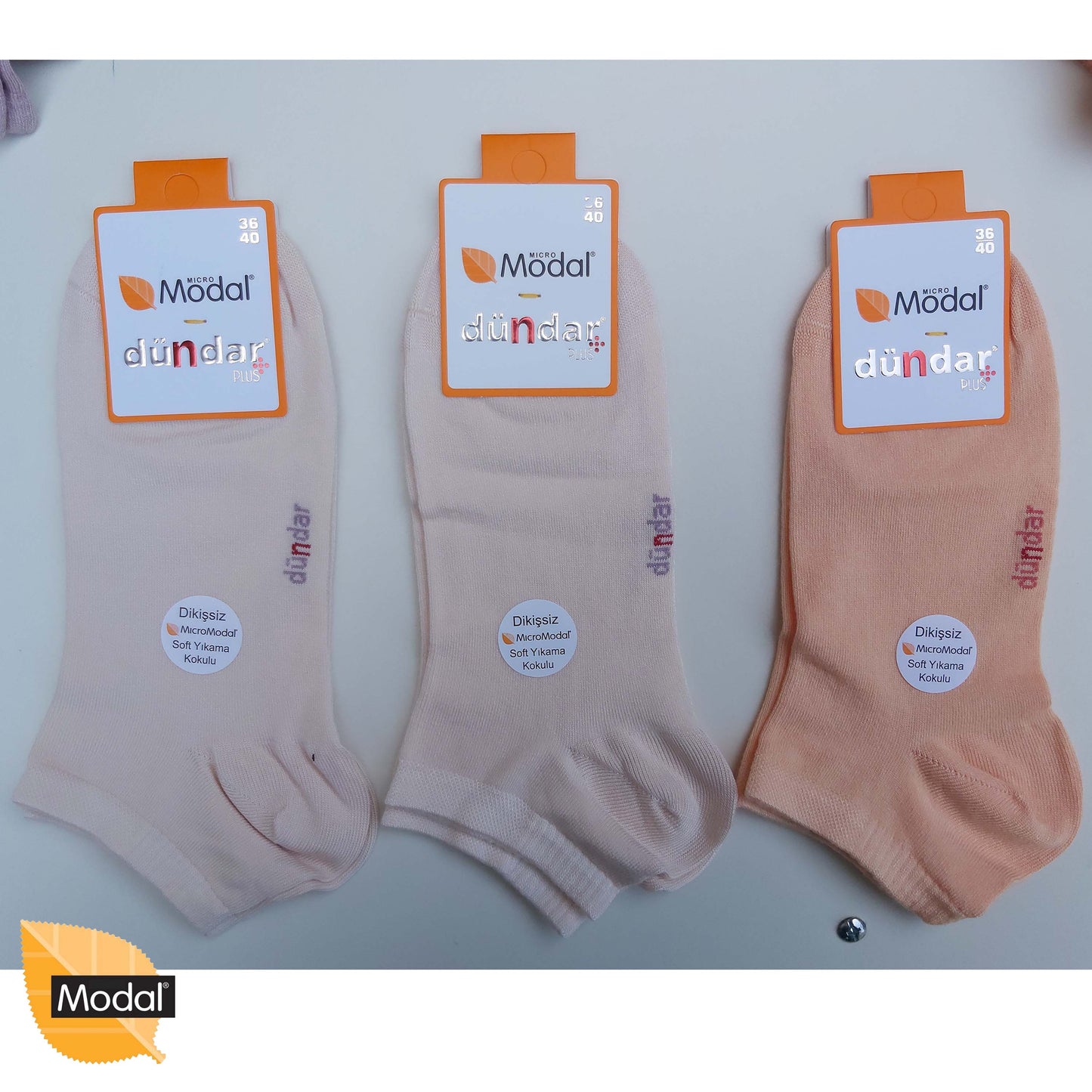 2 Pairs Womens Low Cut MODAL Socks Anti-Bacterial