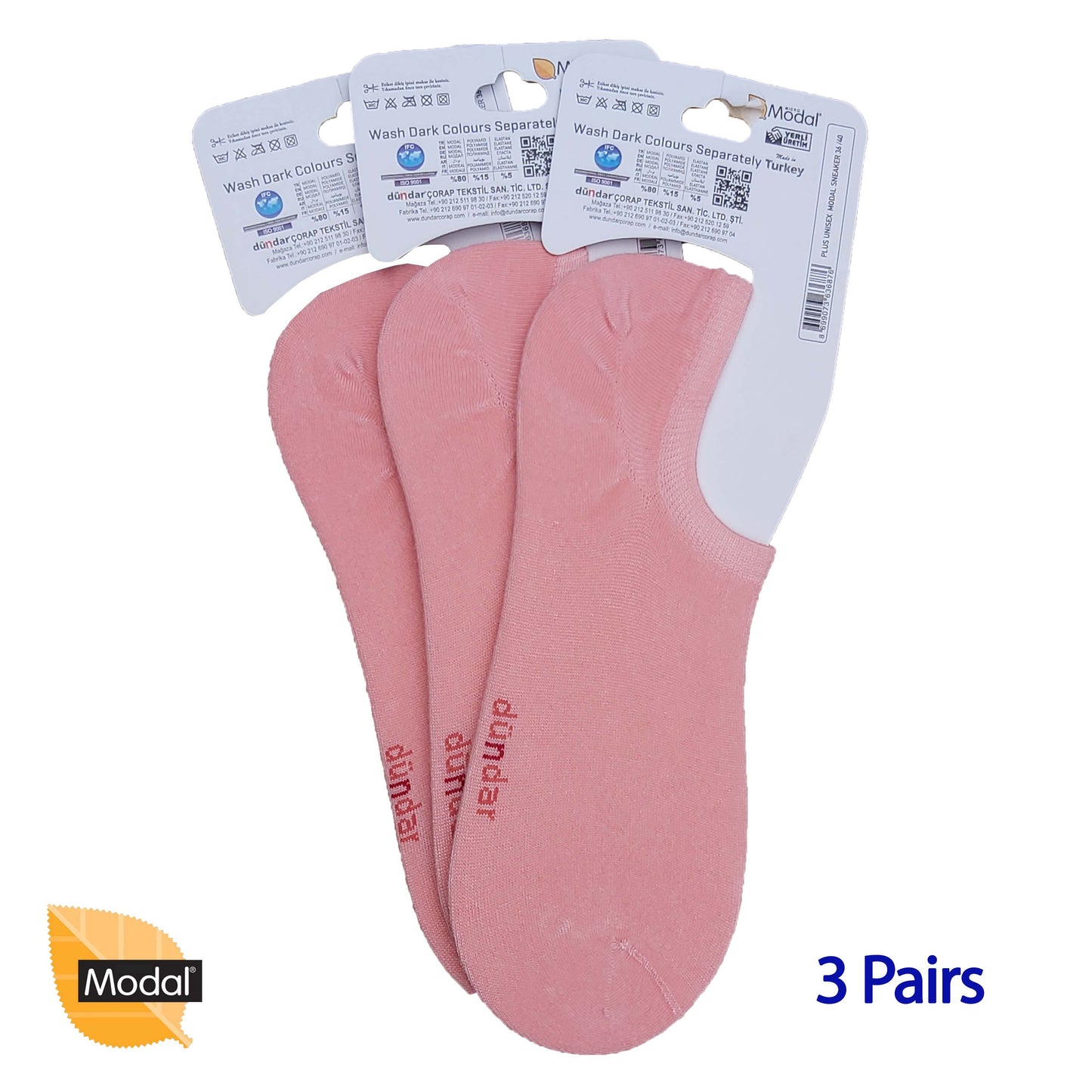 3 Pairs Low Cuts Socks Seamless MODAL Ankle Socks