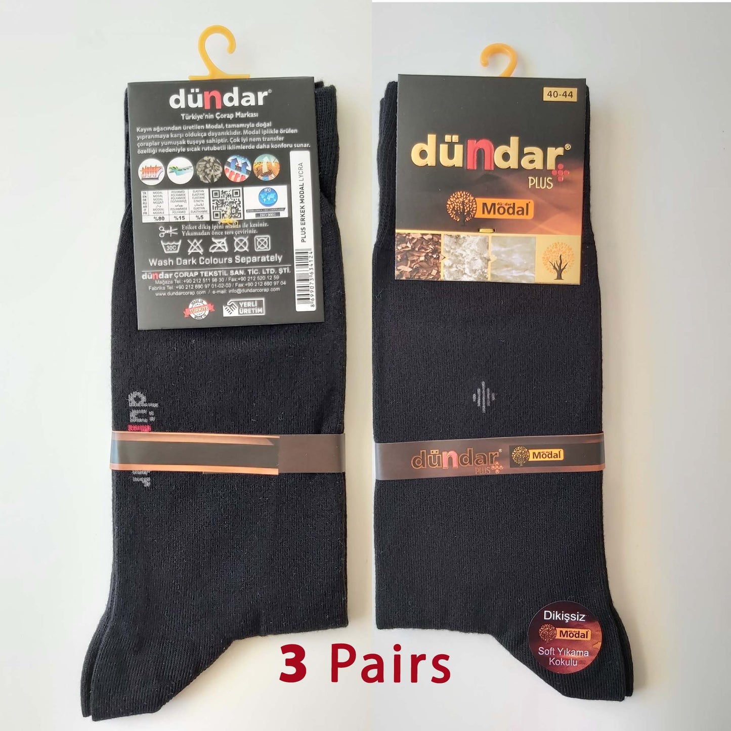 3 Pairs Men Exclusive Seam Free Micro MODAL Winter Socks