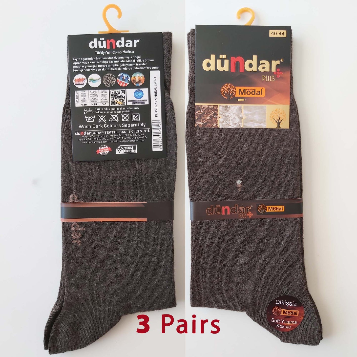 3 Pairs Men Exclusive Seam Free Micro MODAL Winter Socks