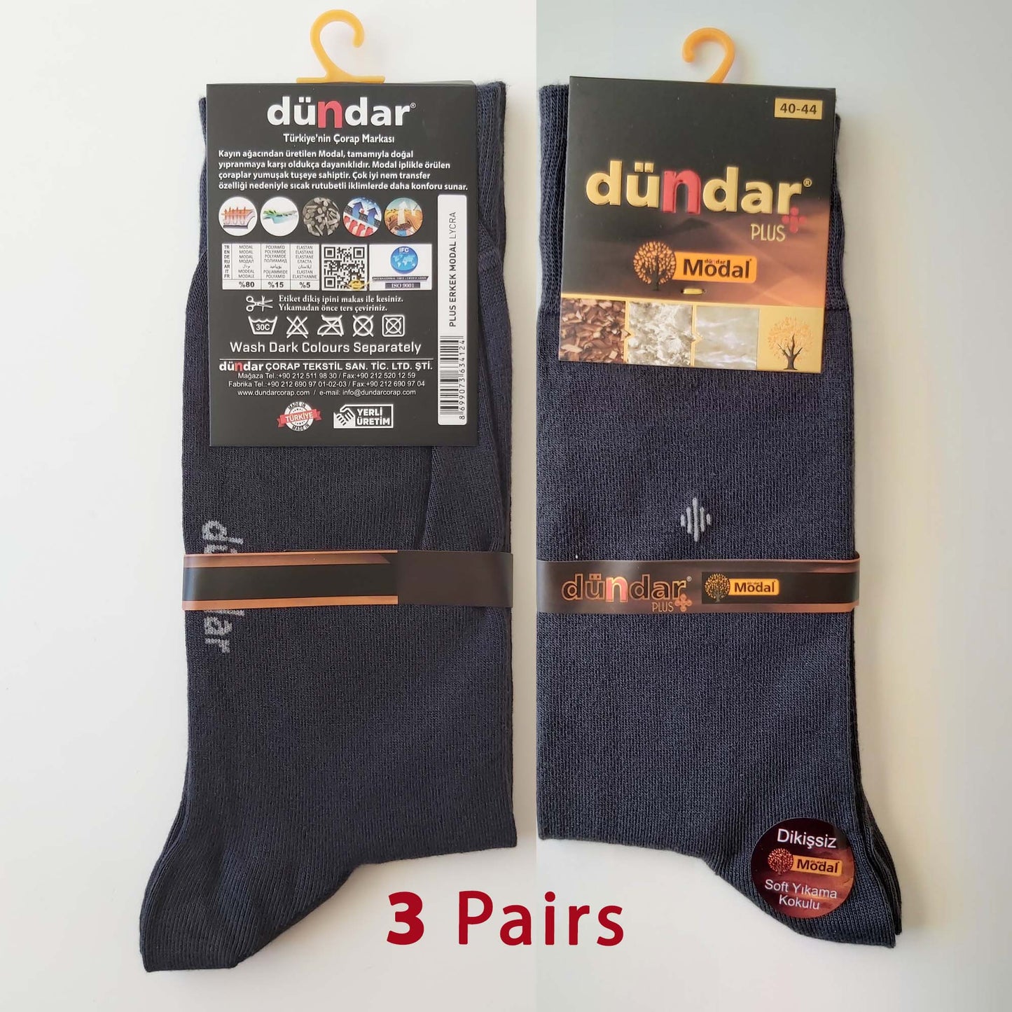 3 Pairs Men Exclusive Seam Free Micro MODAL Winter Socks