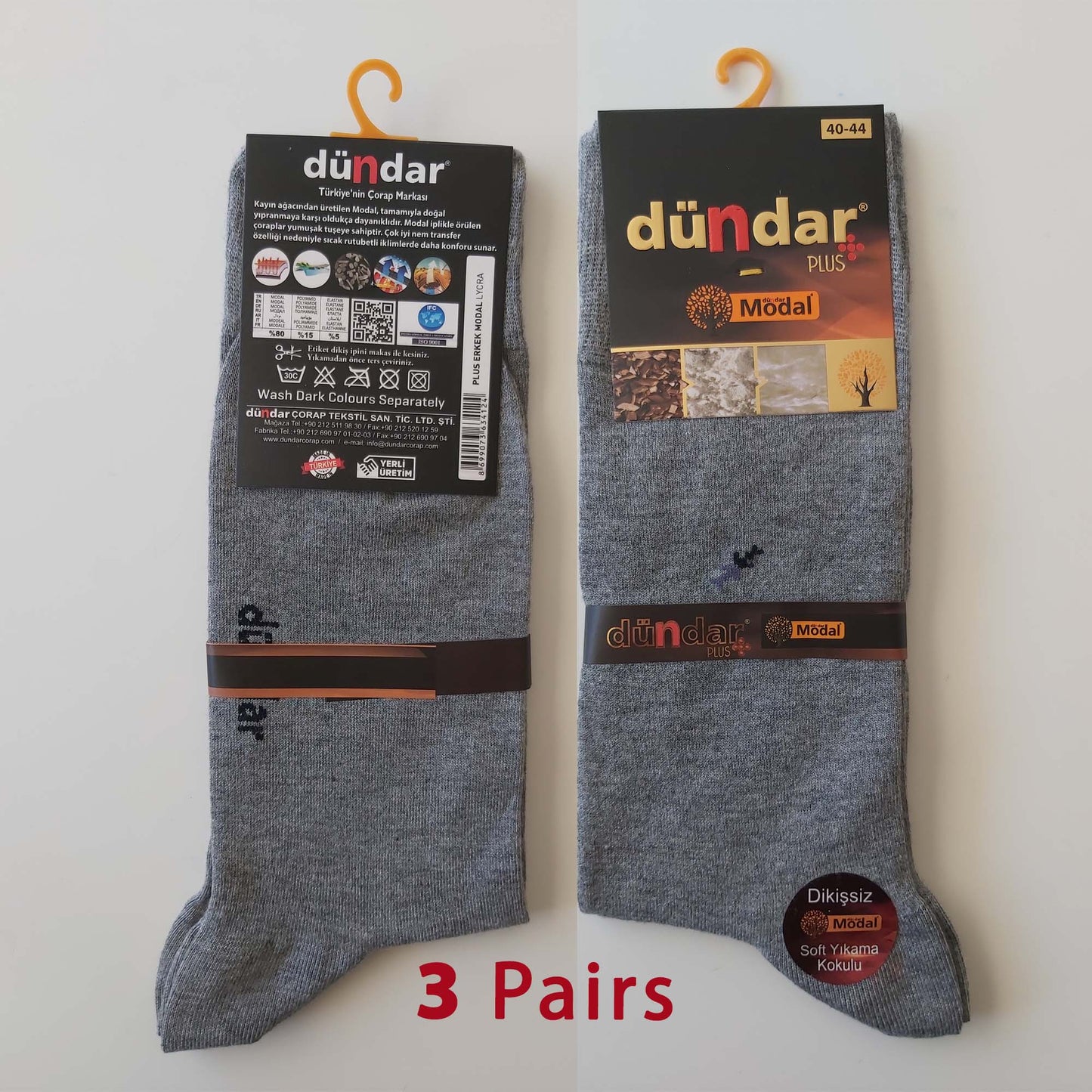 3 Pairs Men Exclusive Seam Free Micro MODAL Winter Socks