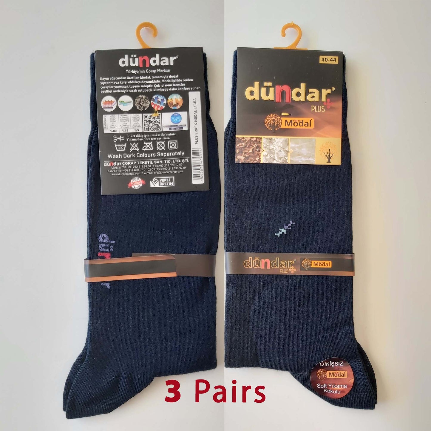 3 Pairs Men Exclusive Seam Free Micro MODAL Winter Socks