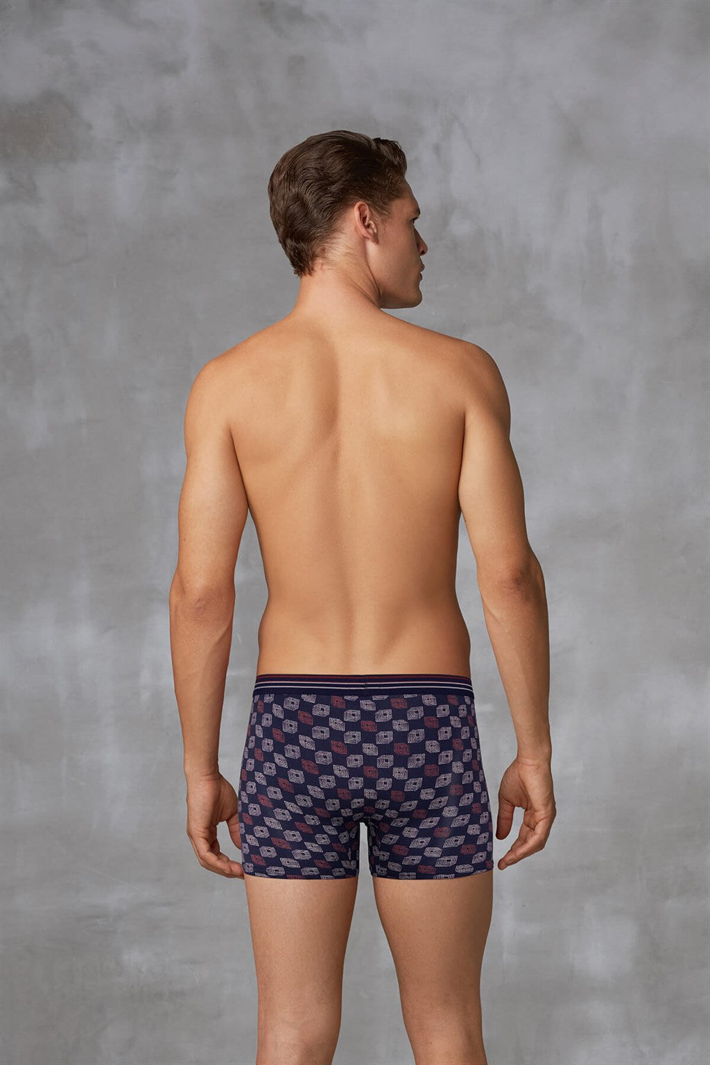 Modal Boxer Shorts Reflection Print