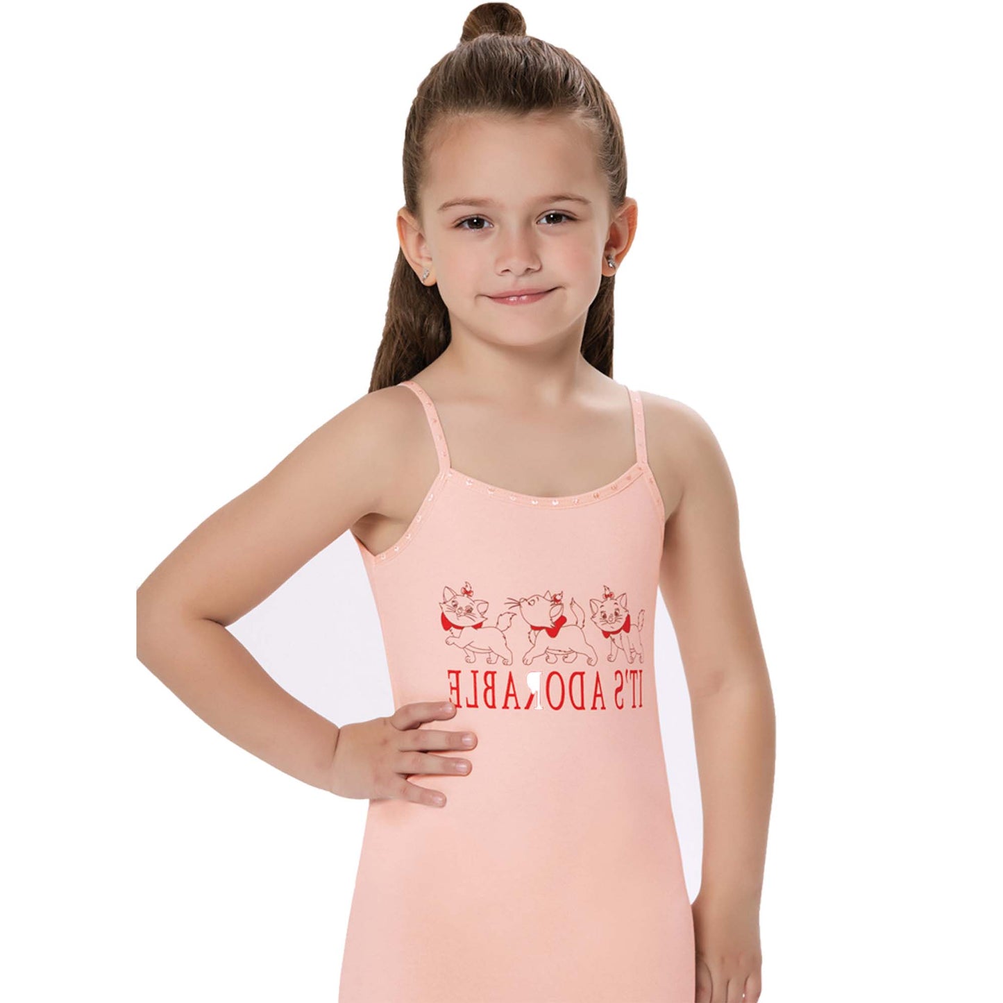 3 Pairs Girls Cotton Vests